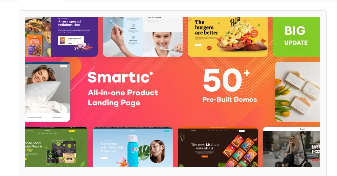 Smartic – Product Landing Page WooCommerce Theme
