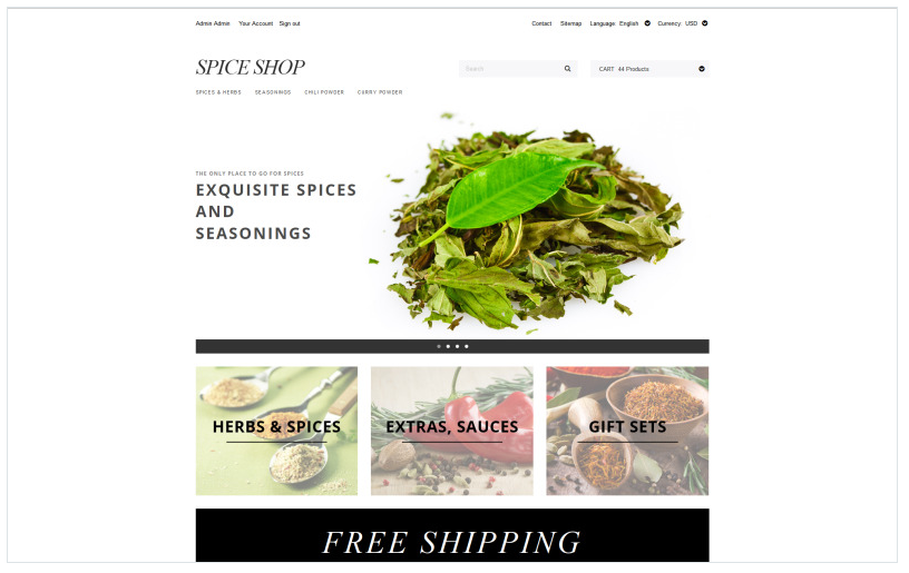 Spices and Seasonings PrestaShop Theme