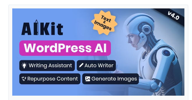 AIKit – WordPress AI Writing Assistant Using GPT-3