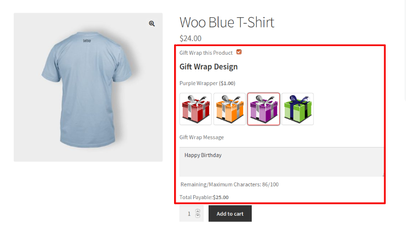 WooCommerce – Gift Wrapper