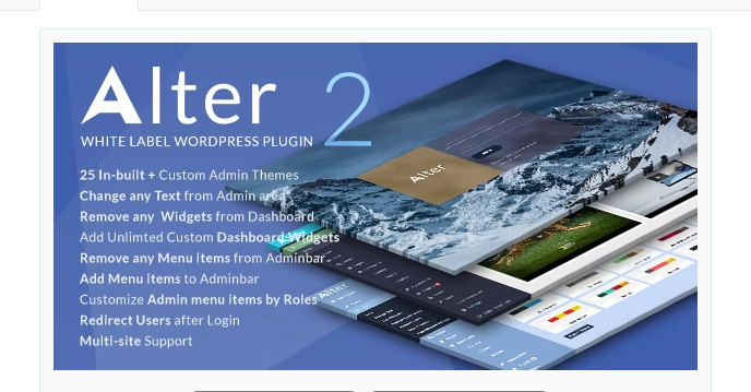 White Label WordPress Plugin – WpAlter