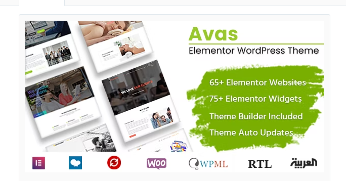 Avas – Multi-Purpose Elementor Theme
