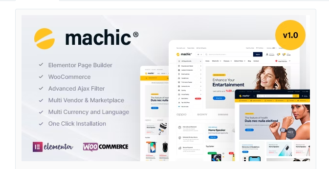 Machic – Electronics Store WooCommerce Theme 1.6.4 — WordPress Theme by ThemeForest