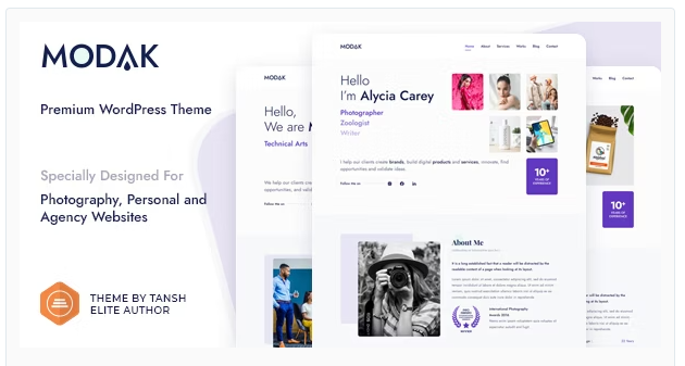 Modak - One Page WordPress Theme