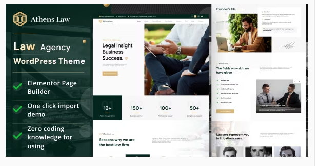 Athens - Law Agency WordPress Theme
