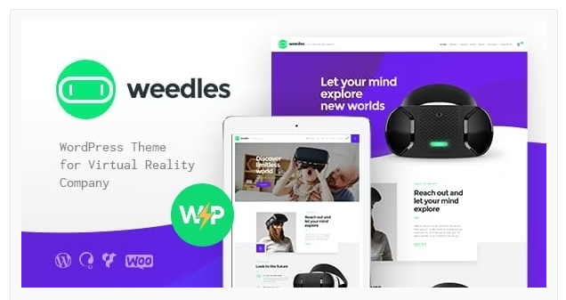 Product Image - Weedles | Virtual Reality Landing Page & Store WordPress Theme