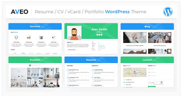 Product Image - Aveo – Resume WordPress Theme