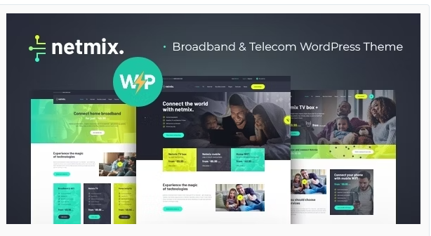 Product Image - Netmix | Broadband & Telecom Internet Provider WordPress Theme