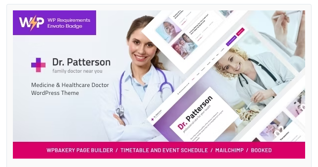 Product Image - Dr.Patterson | Medicine & Healthcare Doctor WordPress Theme