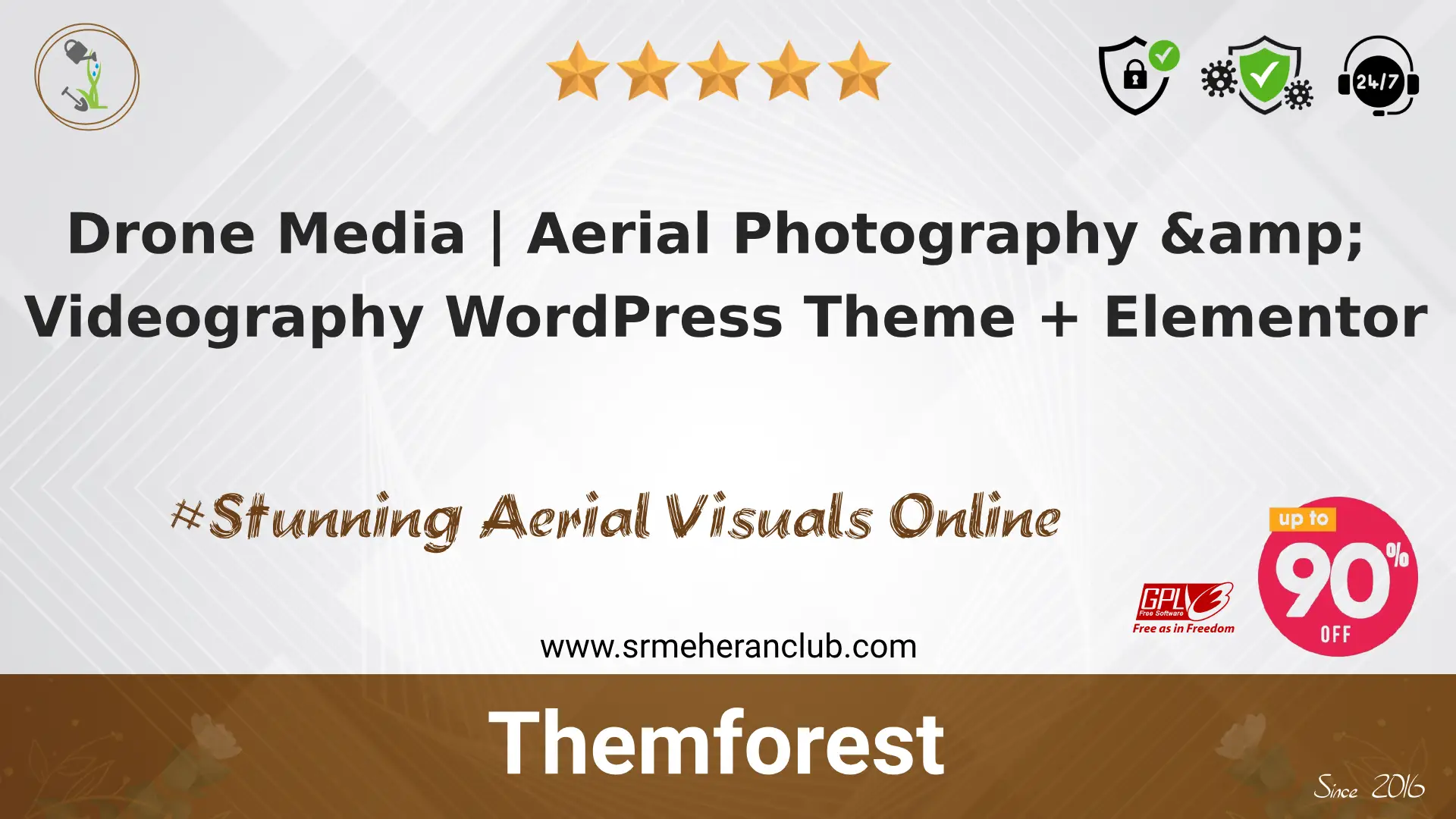 Drone Media | Aerial Photography & Videography WordPress Theme + Elementor — Theme by Themeforest
