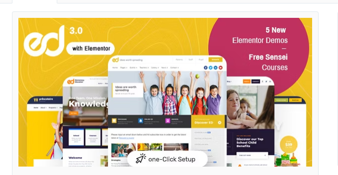 Product Image - Ed School: Education WordPress Theme 3.25.0