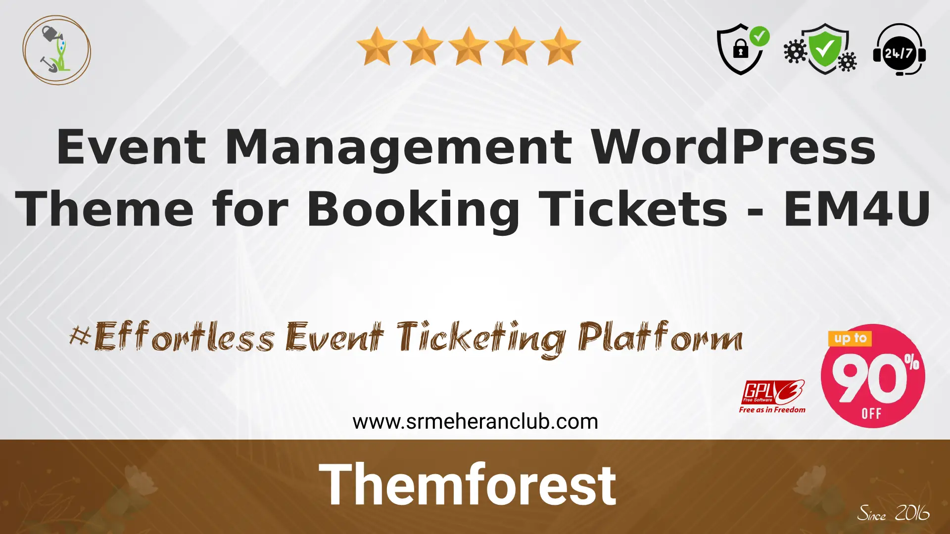 Event Management WordPress Theme for Booking Tickets – EM4U — Theme by Themeforest
