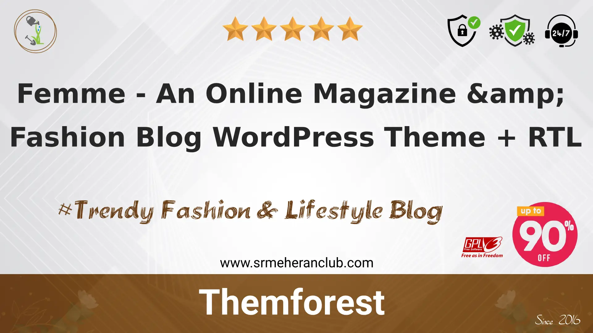 Femme – An Online Magazine & Fashion Blog WordPress Theme + RTL — Theme by Themeforest