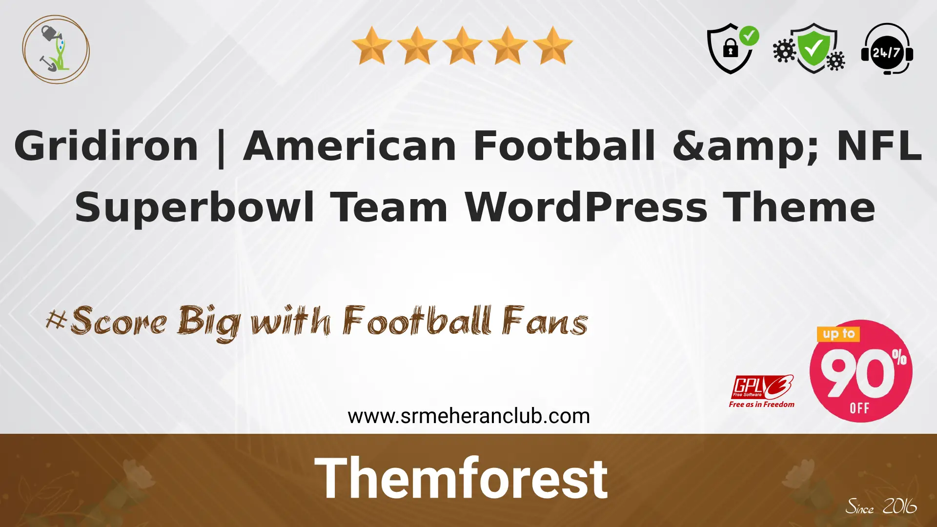 Gridiron | American Football & NFL Superbowl Team WordPress Theme — Theme by Themeforest