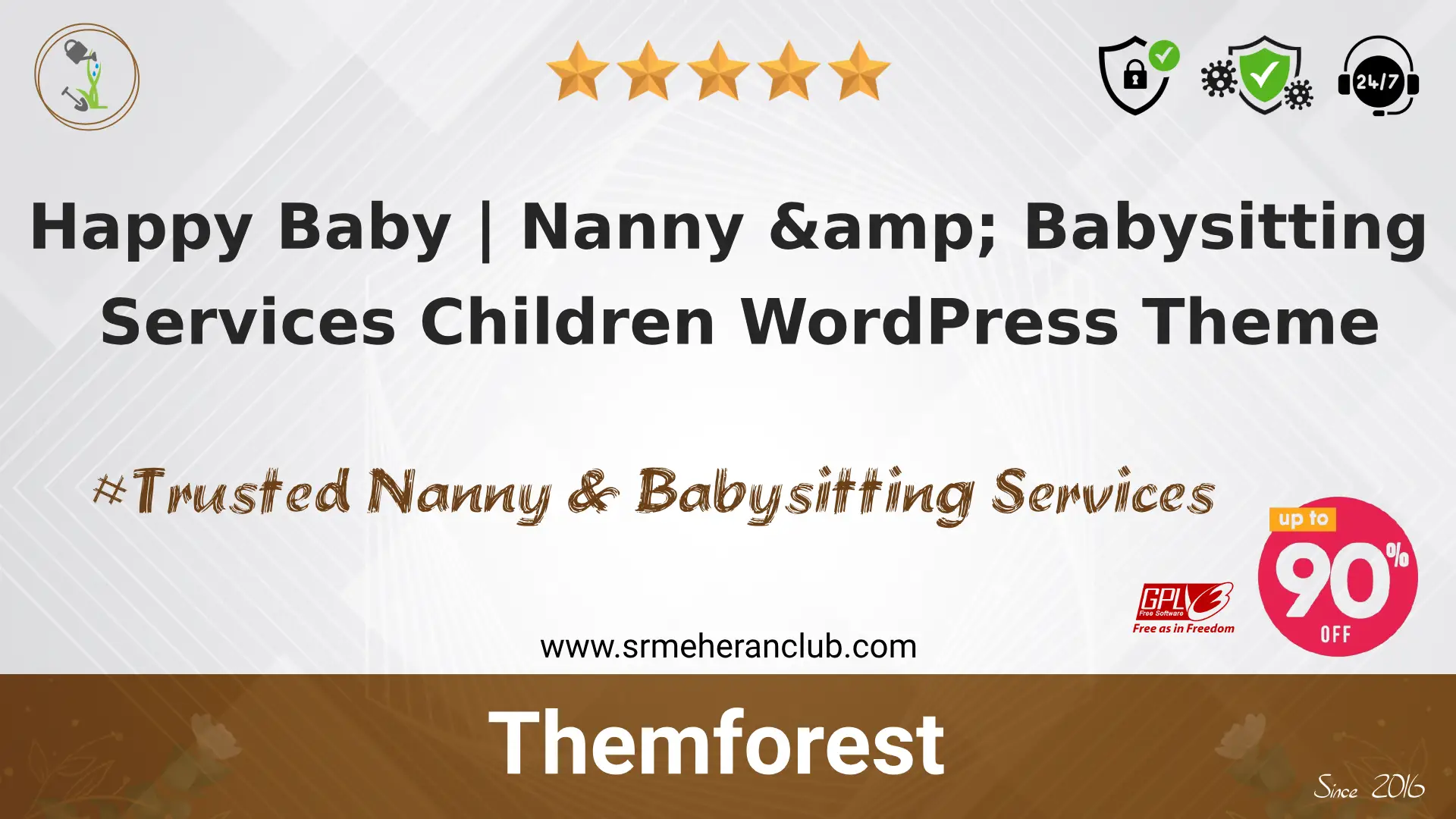 Happy Baby | Nanny & Babysitting Services Children WordPress Theme — Theme by Themeforest