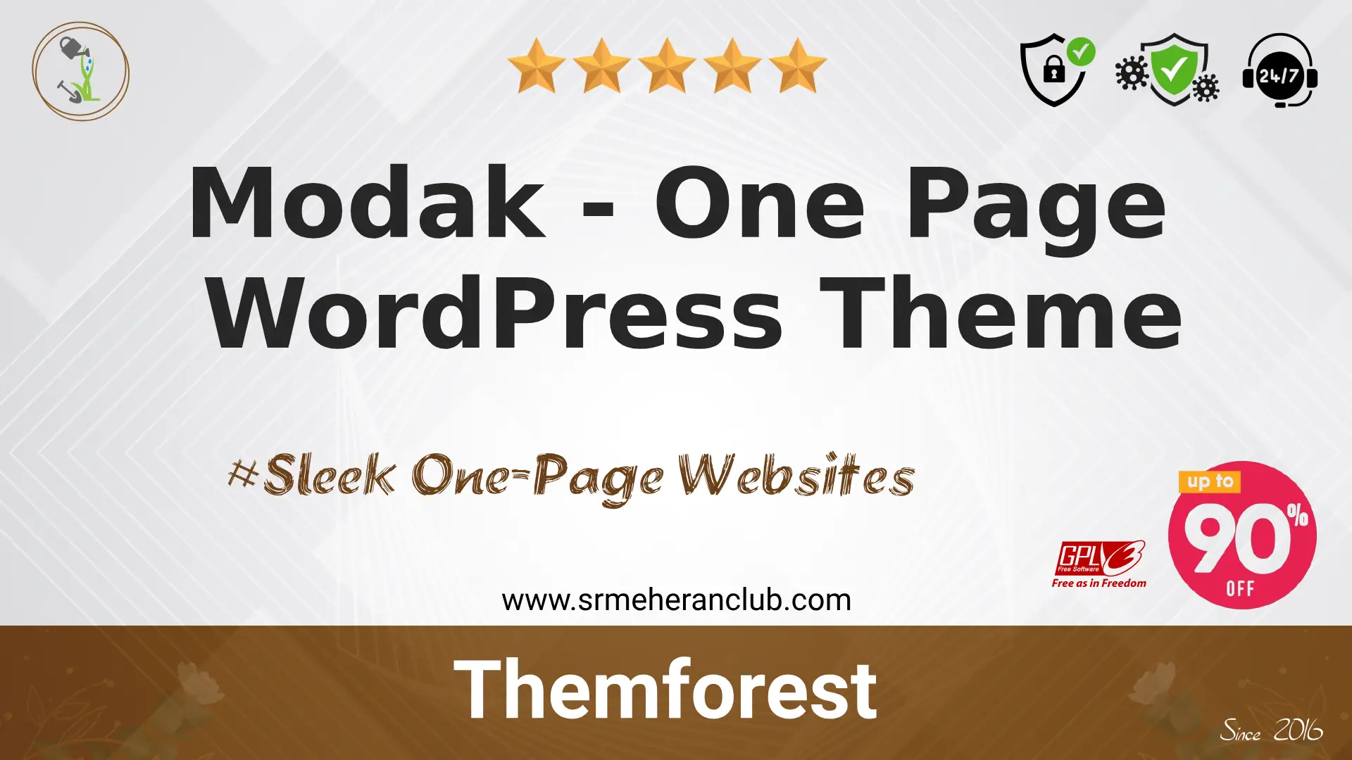 Modak – One Page WordPress Theme