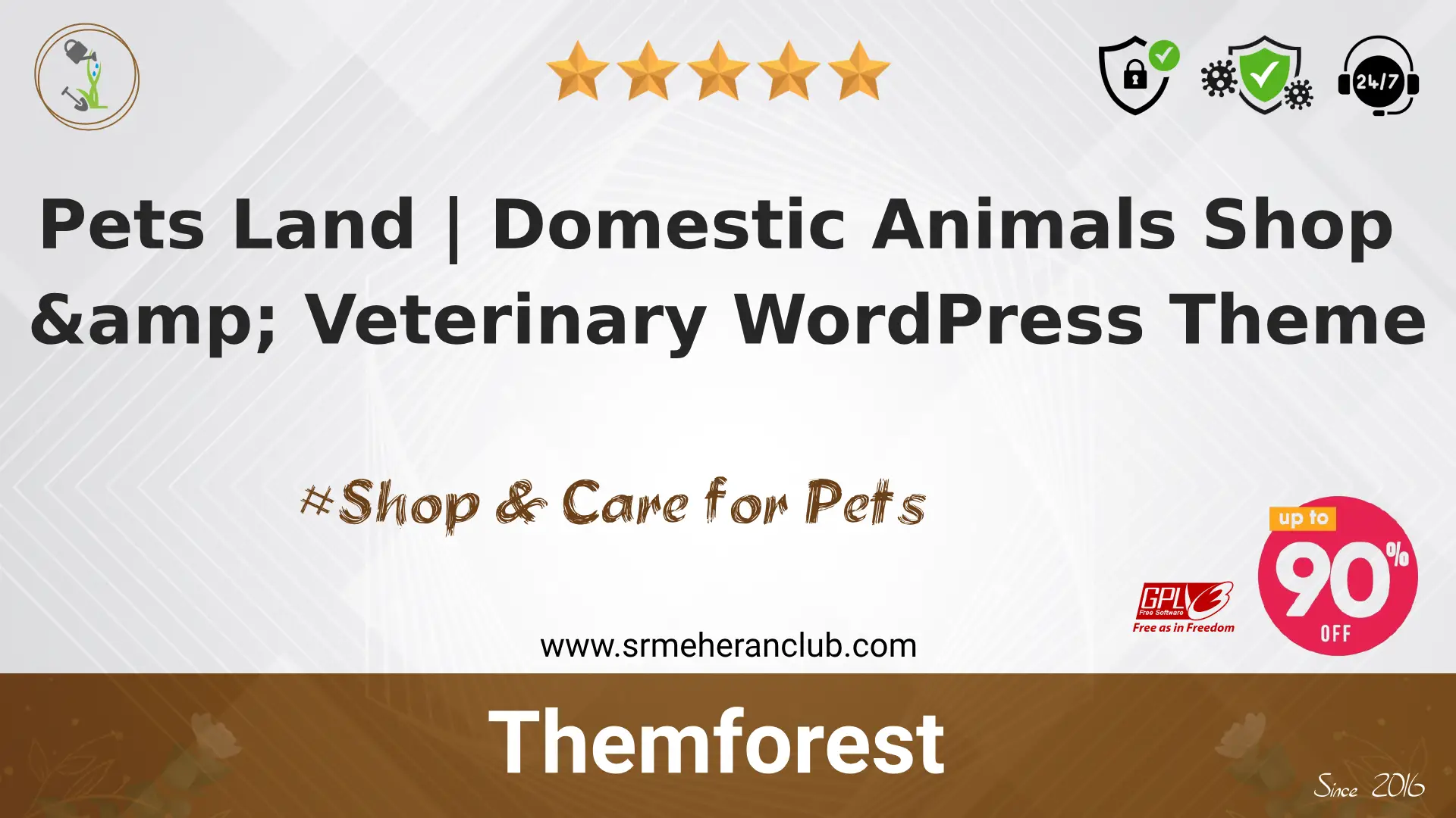 Pets Land | Domestic Animals Shop & Veterinary WordPress Theme — Theme by Themeforest