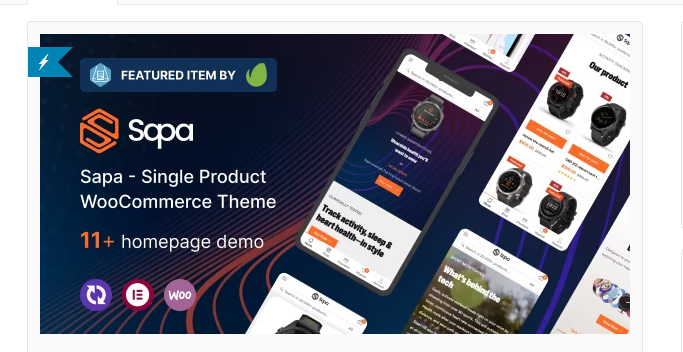 Sapa - Product Landing Page WooCommerce Theme