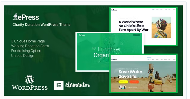 Product Image - Nonprofit Charity WordPress Theme – ePress Product Image - Nonprofit Charity WordPress Theme – ePress