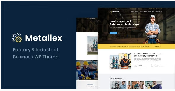 Product Image - Metallex – Industrial And Engineering WordPress Theme Product Image - Metallex – Industrial And Engineering WordPress Theme