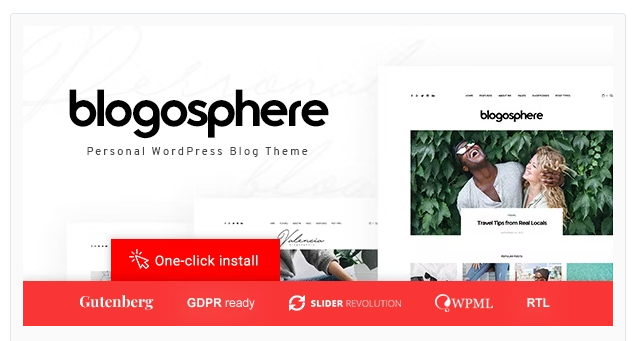 Blogosphere - Magazine and Blog WordPress Theme