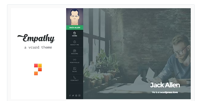 Empathy - A vCard WordPress Theme