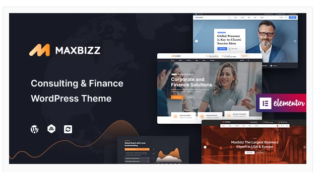 Maxbizz - Consulting & Financial Elementor WordPress Theme 1.2.3.17