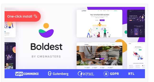 Boldest - Consulting and Marketing Agency WordPress Theme