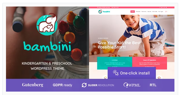 Bambini - Pre-School and Kindergarten Theme