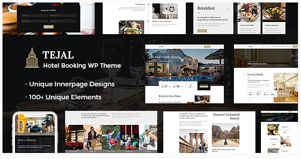Product Image - Tejal – Hotel WordPress Theme