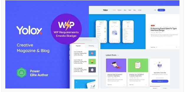 Yolox | Modern WordPress Blog Theme for Business & Startup