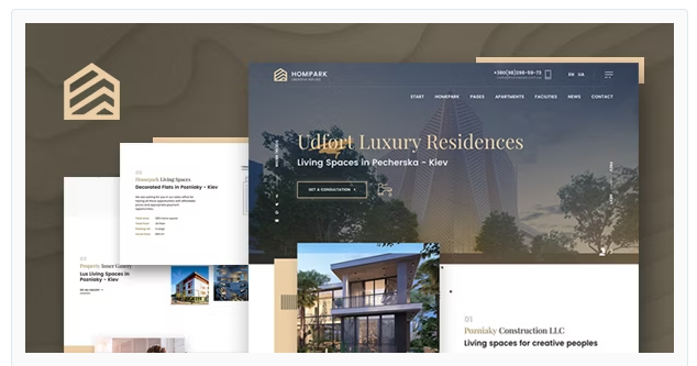 Product Image - Hompark | Real Estate & Luxury Homes Theme Product Image - Hompark | Real Estate & Luxury Homes Theme