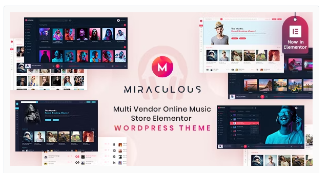 Miraculous - Multi Vendor Online Music Store Elementor WordPress Theme