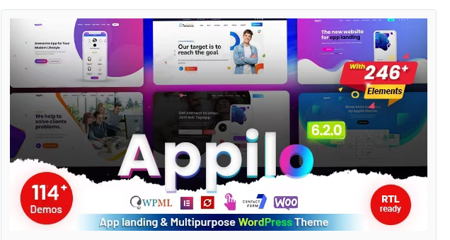 Product Image - Appilo 6.2.4 – App landing page WordPress theme
