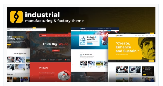 Product Image - Industrial – Corporate, Industry & Factory WordPress Theme