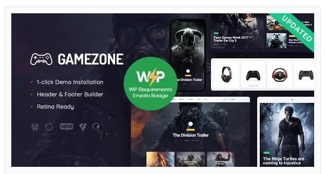 Gamezone | Video Gaming Blog & Esports Store WordPress Theme