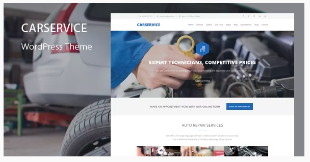 Car Service - Auto Mechanic & Car Repair WordPress Theme