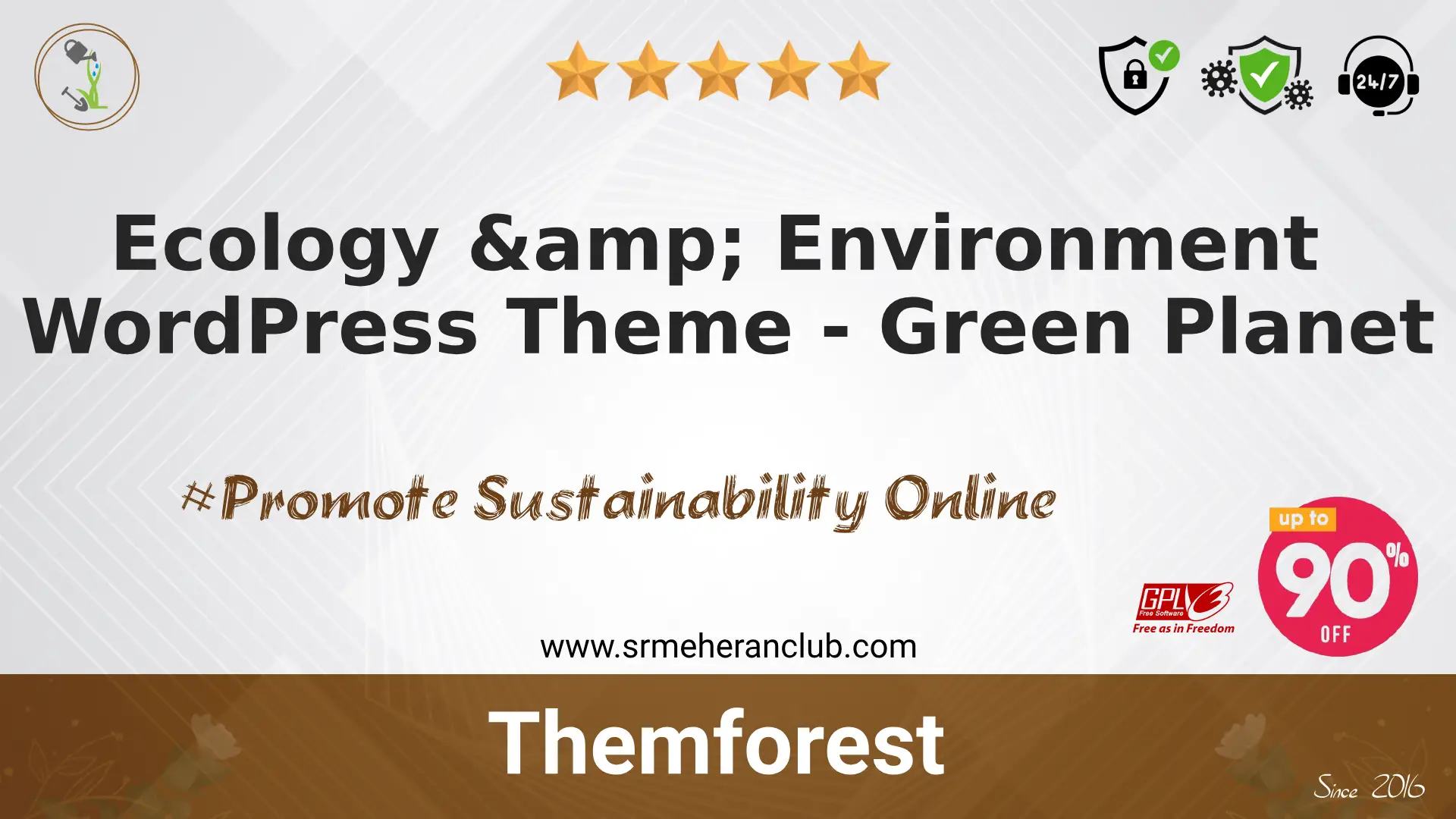 Ecology & Environment WordPress Theme – Green Planet — Theme by Themeforest
