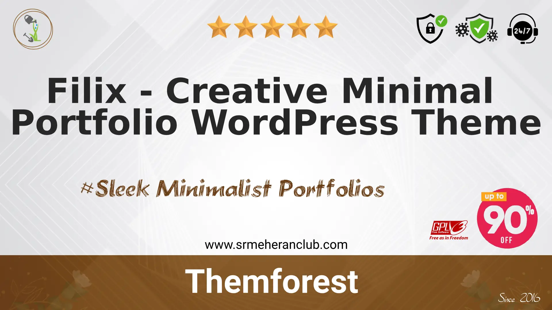 Filix – Creative Minimal Portfolio WordPress Theme — Theme by Themeforest