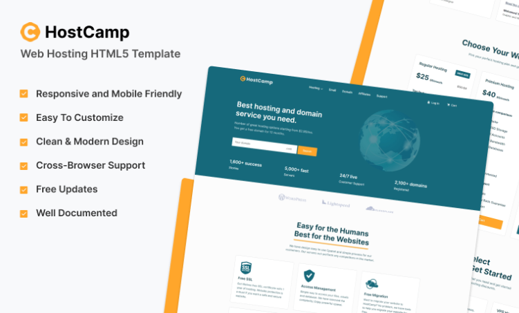 Product Image - HostCamp – Web Hosting HTML5 Template
