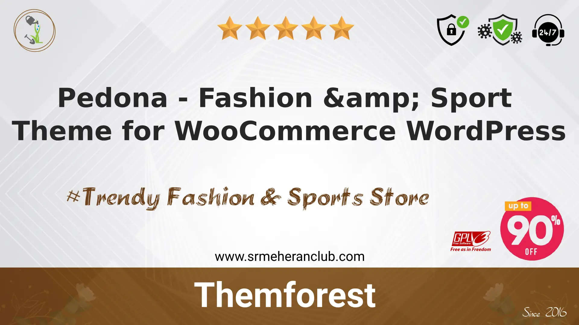 Pedona – Fashion & Sport Theme for WooCommerce WordPress