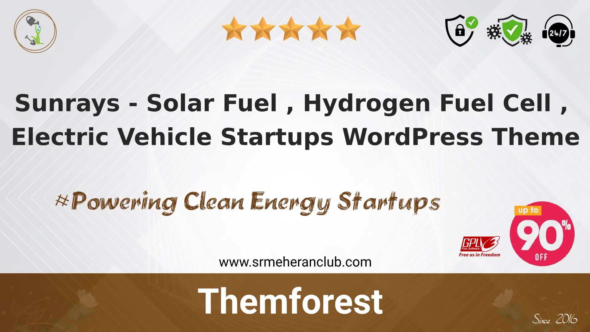Sunrays – Solar Fuel , Hydrogen Fuel Cell , Electric Vehicle Startups WordPress Theme — Theme by Themeforest