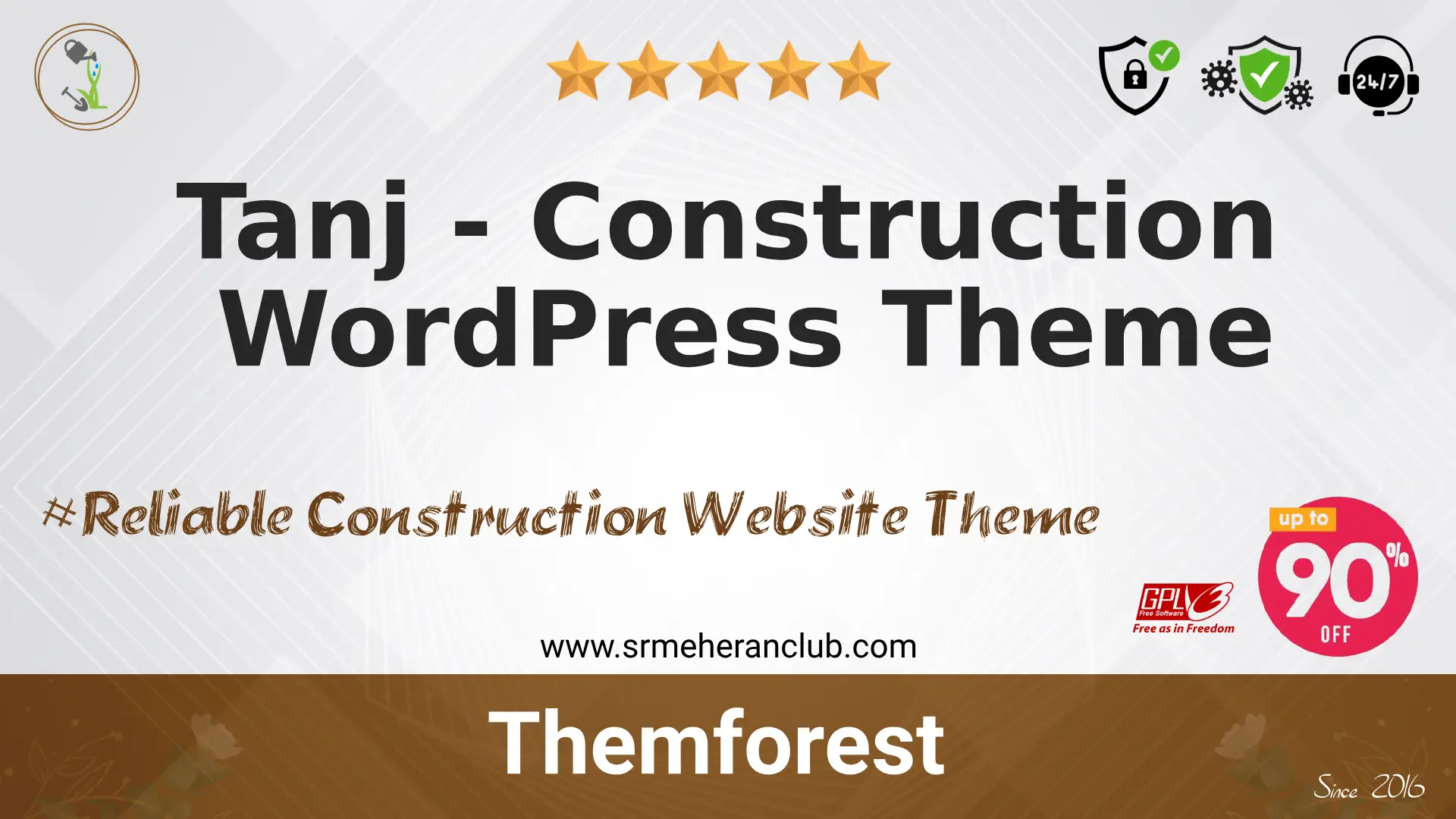 Tanj – Construction WordPress Theme — Theme by Themeforest