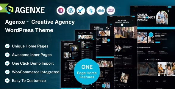 Agenxe – Creative Agency WordPress Theme