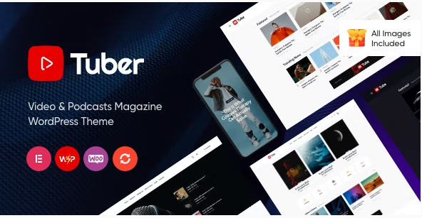 Tuber - Video Blog & Podcast WordPress Theme