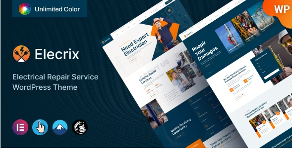 Product Image - Elecrix – Electrical Repair Services WordPress Theme
