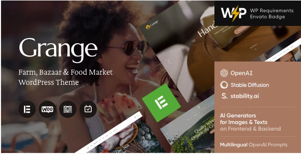 Grange - Farm, Bazaar & Food Market WordPress Theme