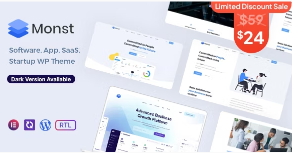 Monst - Saas Startup WordPress Theme