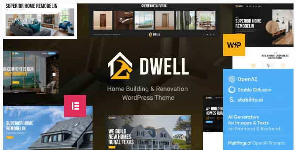 Product Image - Dwell – Building, Construction & Renovation Theme Product Image - Dwell – Building, Construction & Renovation Theme