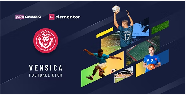 Vensica - Football Club Manager Elementor Theme